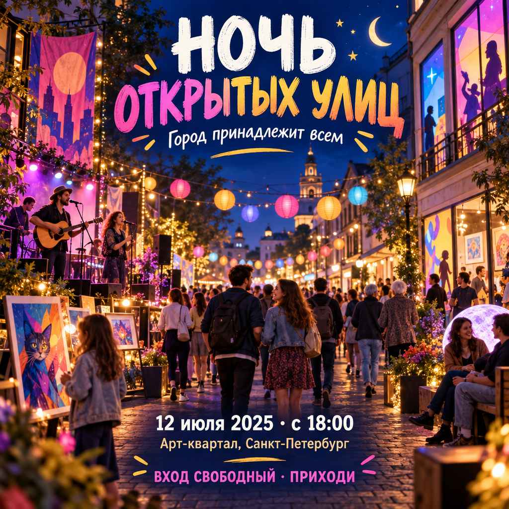 Афиша: Ночь открытых улиц